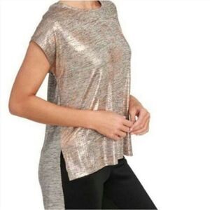 Dantelle Metallic Top size M made in turkey 95% polyester 5% spandex